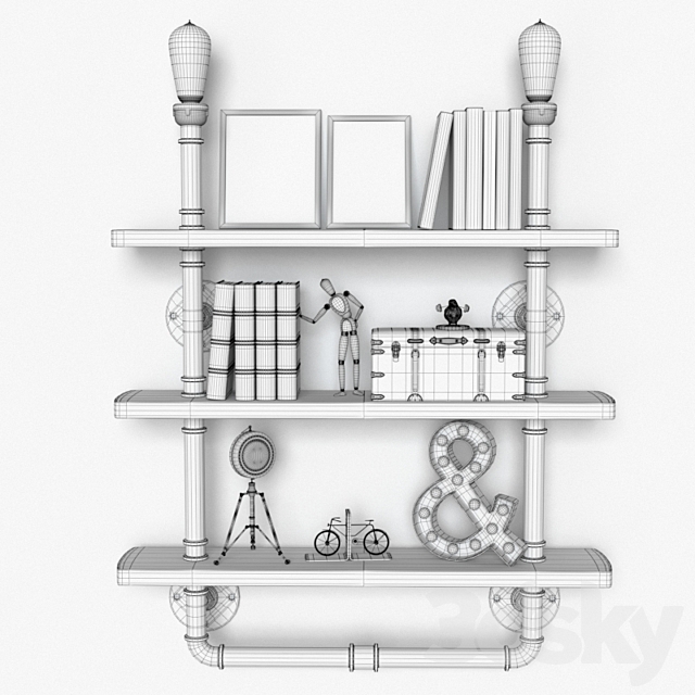 Decorative set LOFT 3DSMax File - thumbnail 3