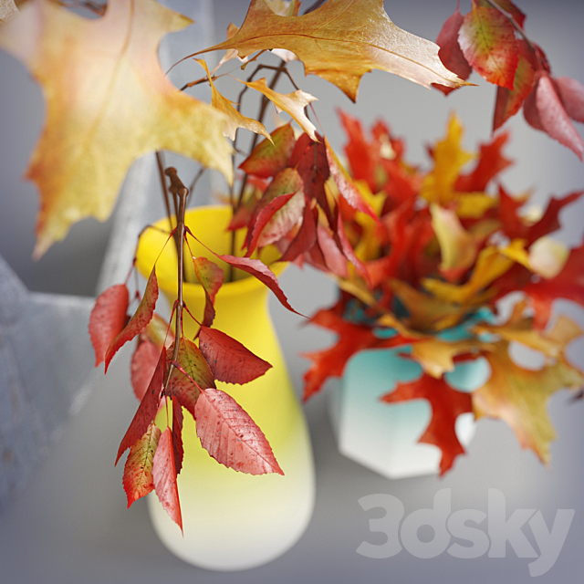 Decorative set of “Autumn” 3DS Max Model - thumbnail 2