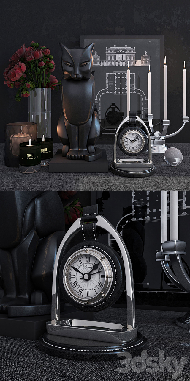 Decorative set of the firm Eichholtz. the set includes: 3DSMax File - thumbnail 2