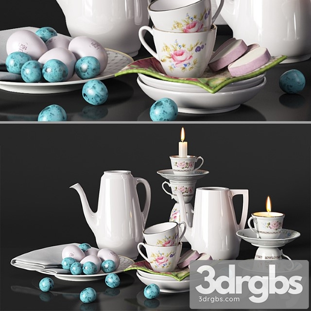 Decorative Set Provence Service 3dsmax Download - thumbnail 1