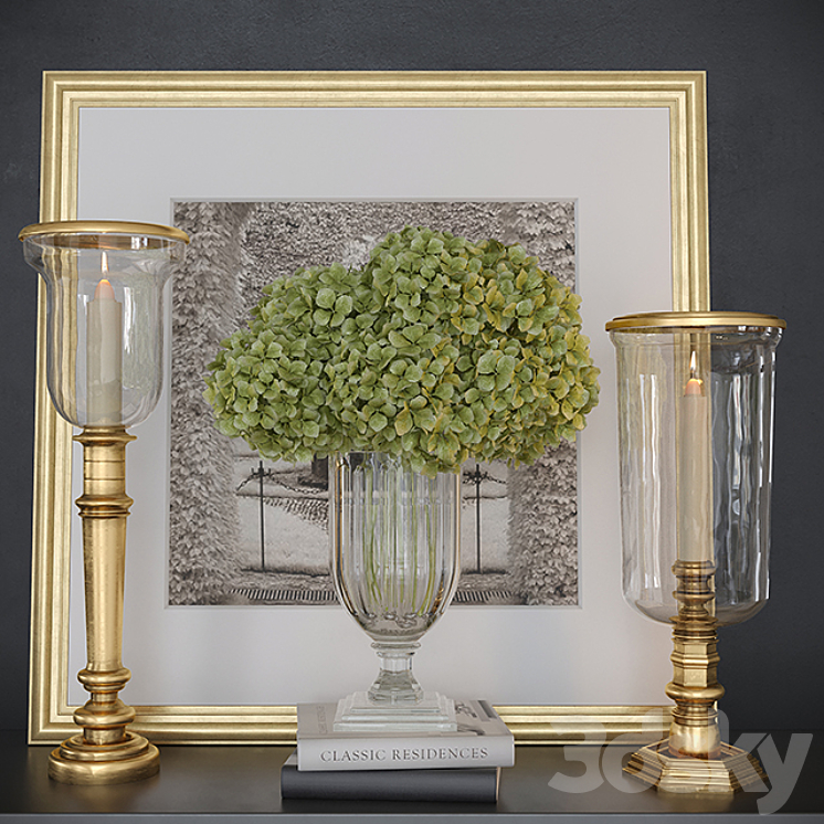 Decorative set Ralph Lauren Home 3DS Max Model - thumbnail 1