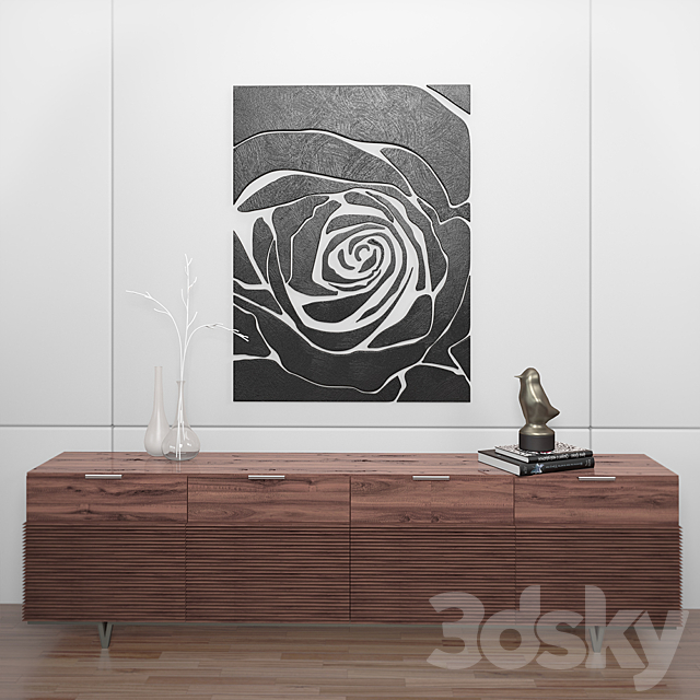 Decorative set Rose 3DSMax File - thumbnail 1