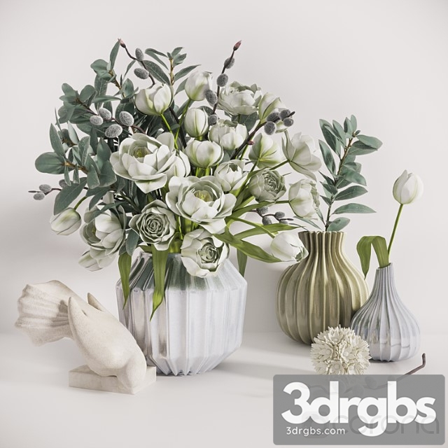 Decorative set Scandinavian spring 3dsmax Download - thumbnail 1