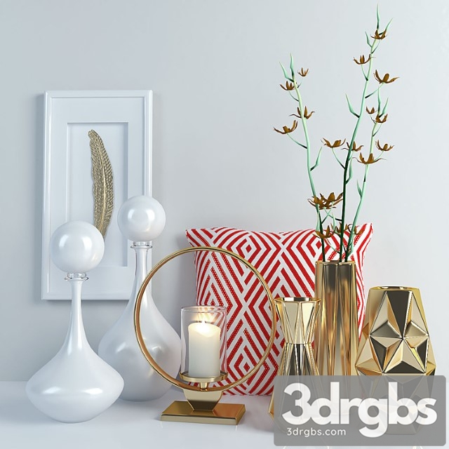 Decorative set Set02 3dsmax Download - thumbnail 1