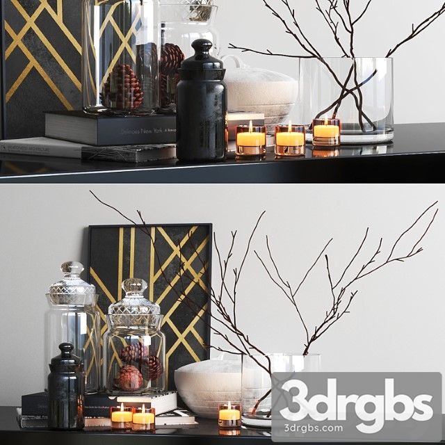 Decorative set Set831 3dsmax Download - thumbnail 1