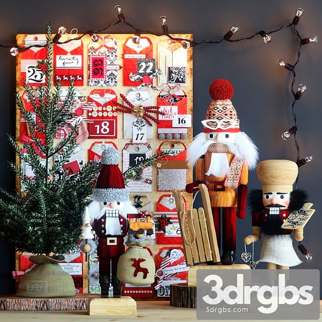 Decorative set The nutcrackers 3dsmax Download - thumbnail 1