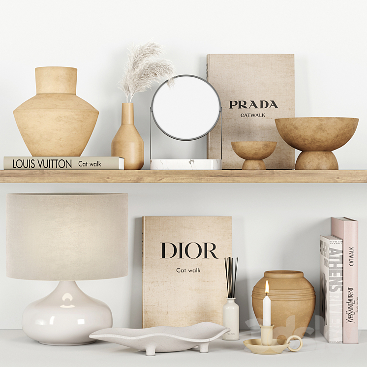 decorative set Vol008 (ZARA home items) 3DS Max Model - thumbnail 1