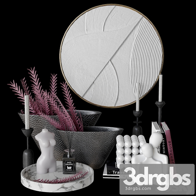 Decorative Set with Bas Relief 3dsmax Download - thumbnail 1