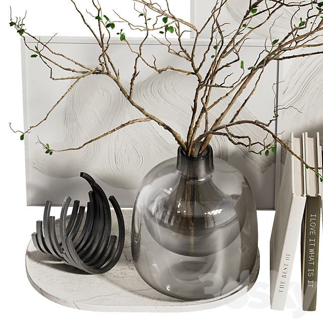 Decorative set with branches ch9 3ds Max - thumbnail 2