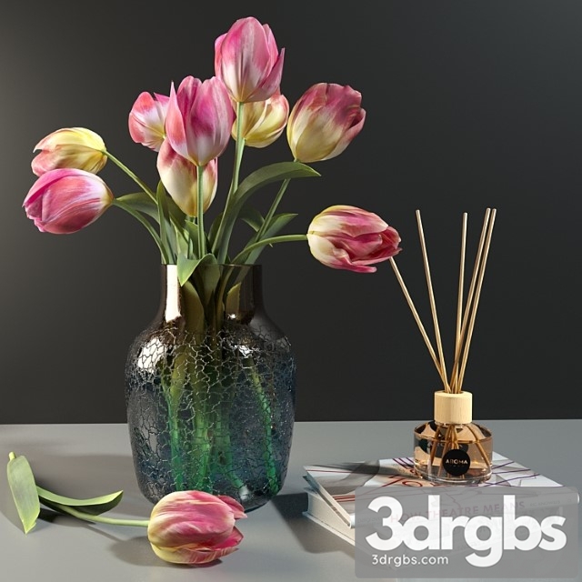 Decorative Set With Tiulpanami 3dsmax Download - thumbnail 1