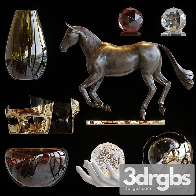 Decorative set_123 3dsmax Download - thumbnail 1