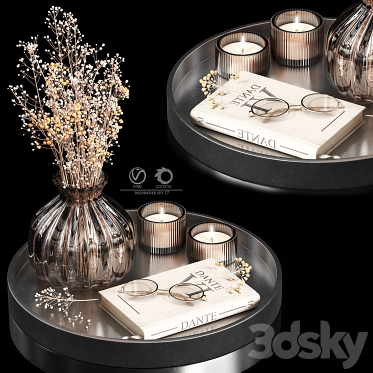 decorative_set17 3DS Max Model - thumbnail 1