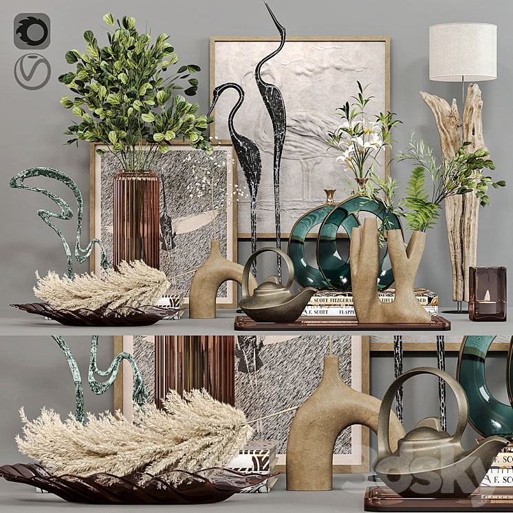 Decorative_Set_3 3DS Max Model - thumbnail 1