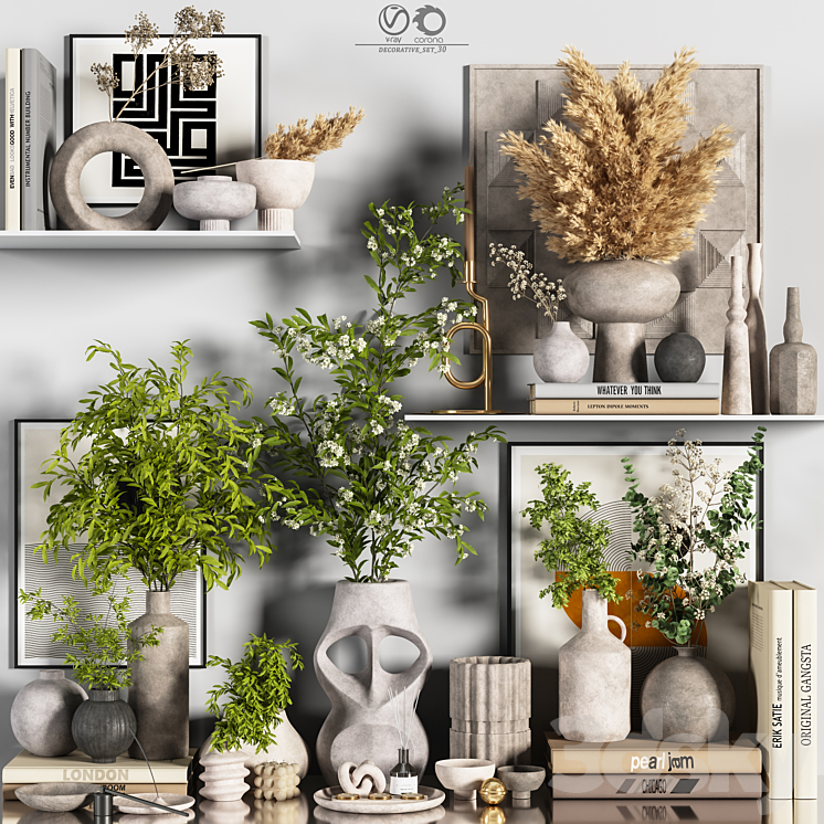 decorative_set_30 3DS Max Model - thumbnail 1