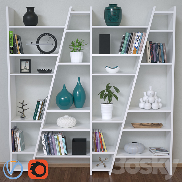 Delta Composition Shelving Unit 3DSMax File - thumbnail 1