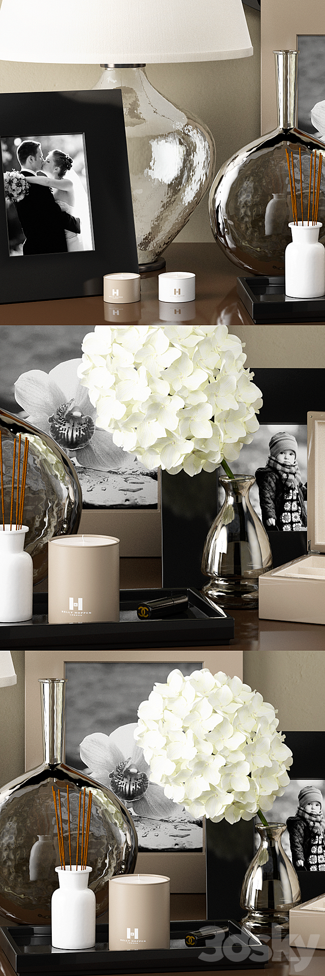 Dressing table decoration by Kelly Hoppen 3DSMax File - thumbnail 2