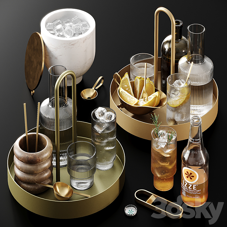 Ferm Living Decorative Set 3DS Max Model - thumbnail 1