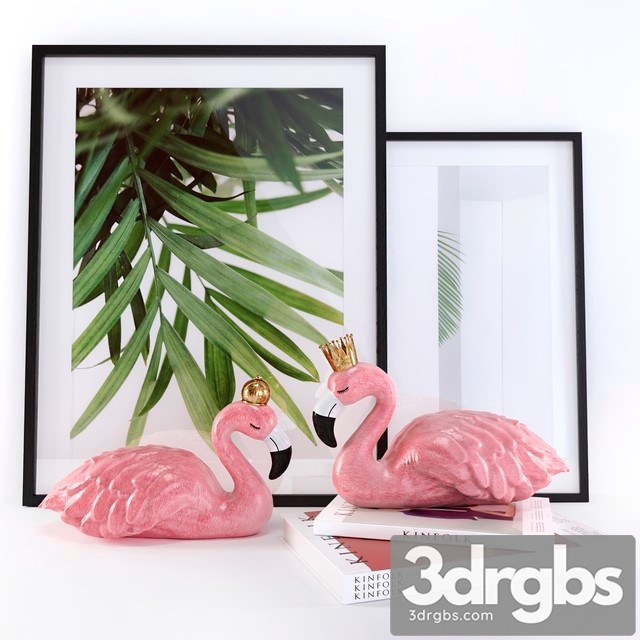 Flamingo Decorative Set 3dsmax Download - thumbnail 1