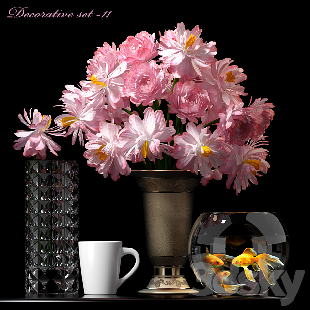 FLOWER SET 11 3DSMax File - thumbnail 1