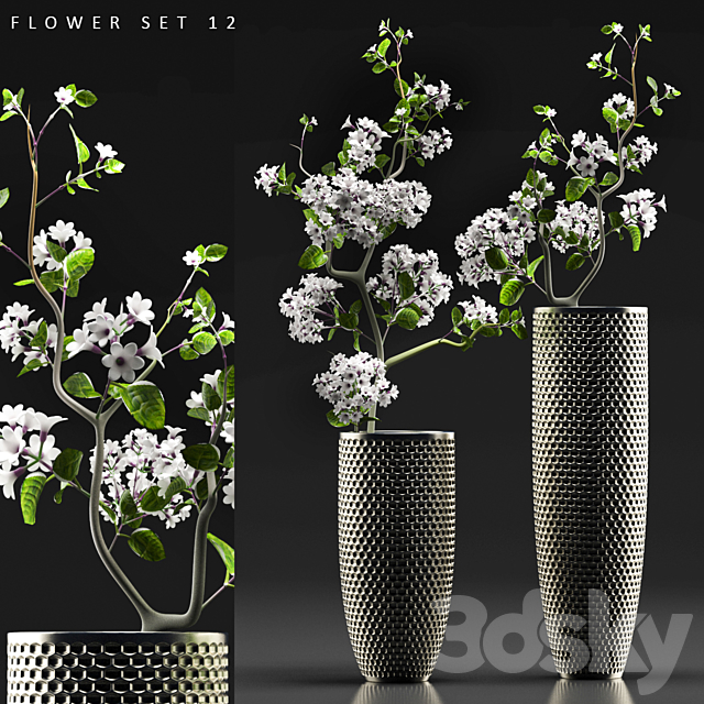 FLOWER SET 12 3DSMax File - thumbnail 1