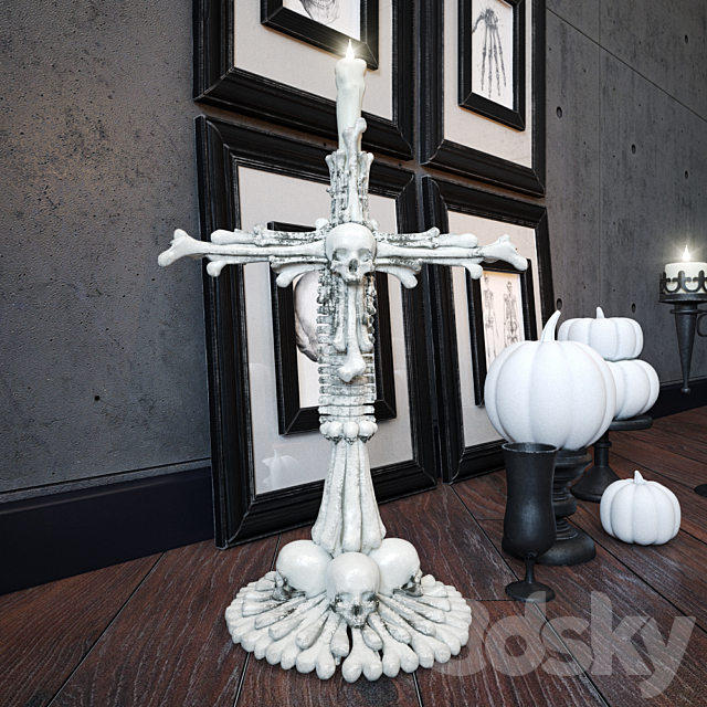 Gothic decor 3DS Max Model - thumbnail 2