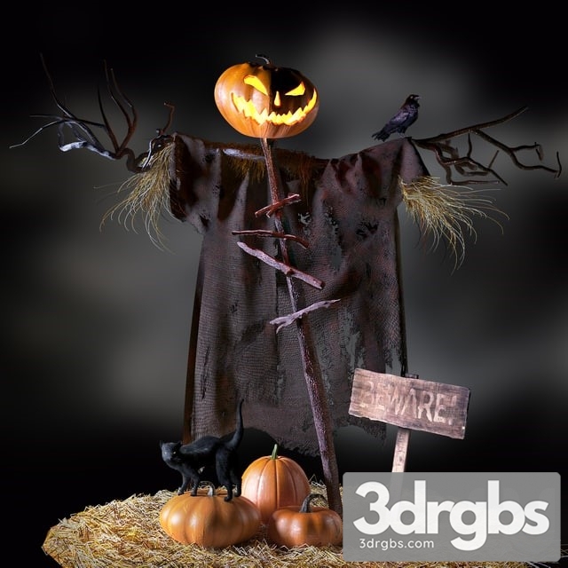 Halloween Jack O Lantern 3dsmax Download - thumbnail 1