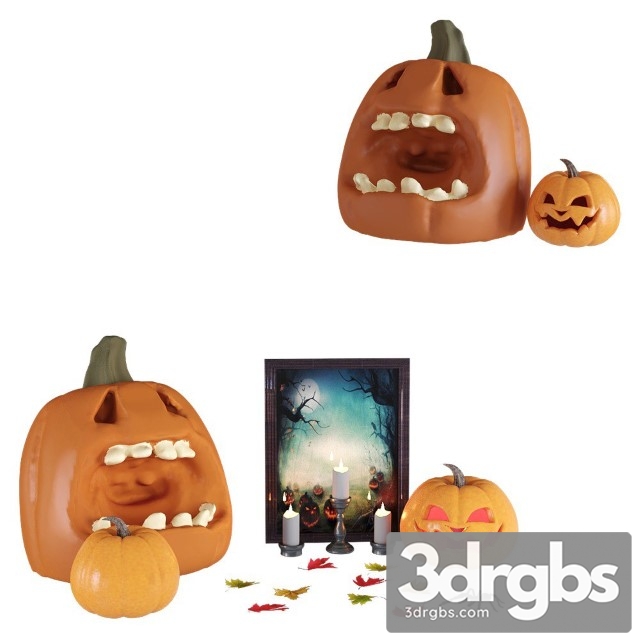 Halloween Set 2 3dsmax Download - thumbnail 1