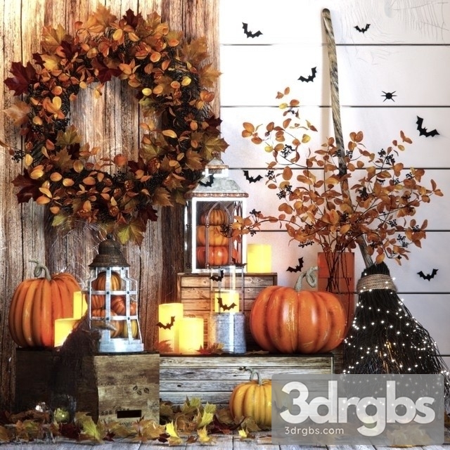 Halloween Set 3dsmax Download - thumbnail 1