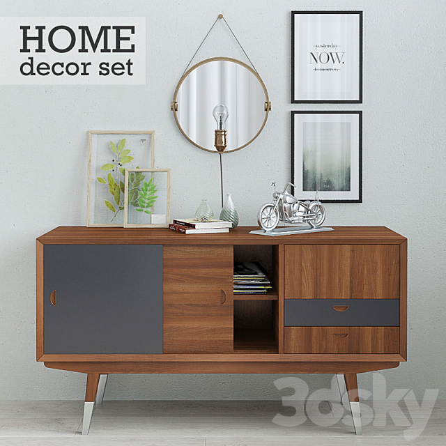 Home decor set 3DSMax File - thumbnail 1