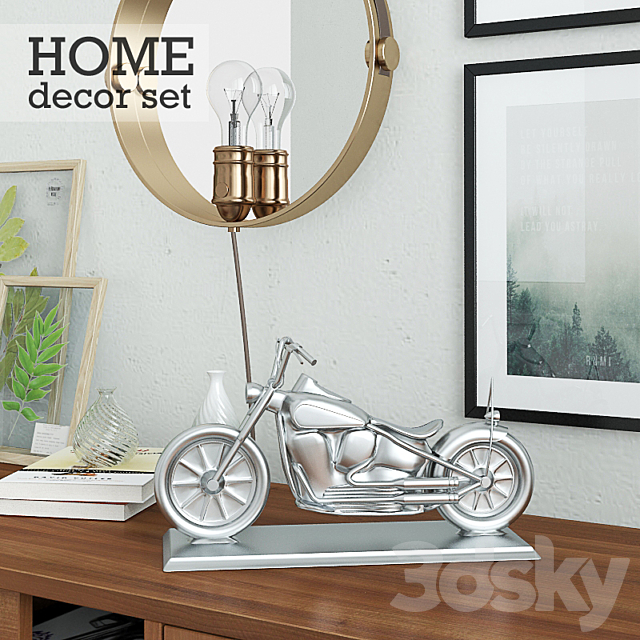 Home decor set 3DSMax File - thumbnail 2