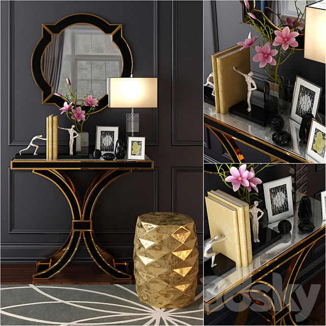 houzz decor set 01 3DSMax File - thumbnail 1