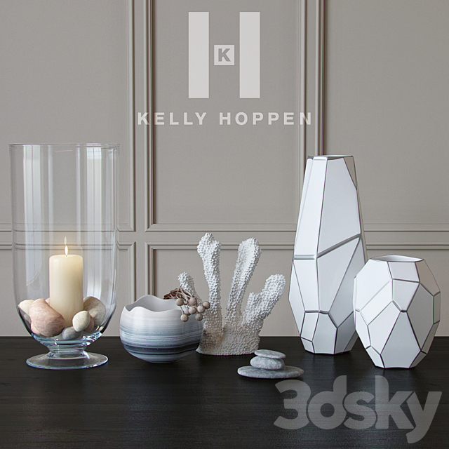 Kelly Hoppen | Orbit Vase set 3DSMax File - thumbnail 1