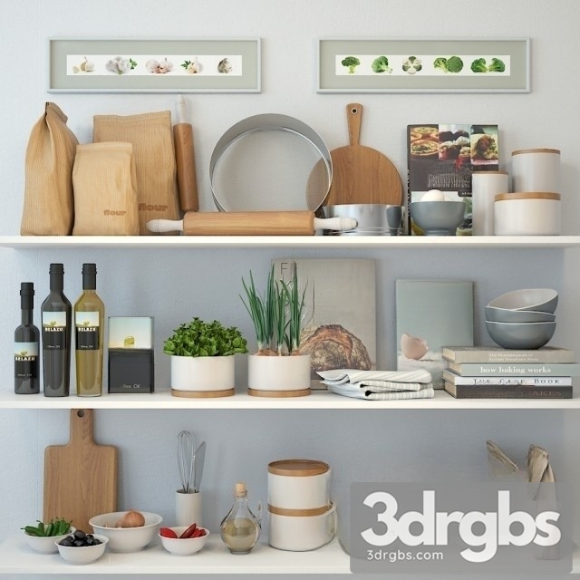 Kitchen Decor Set J17 3dsmax Download - thumbnail 1