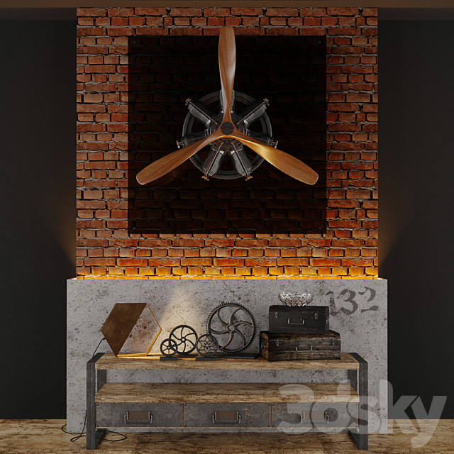 Loft set 3DSMax File - thumbnail 1