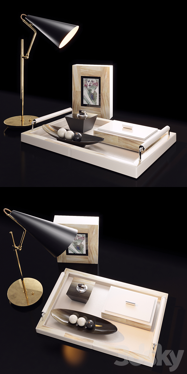 Luxury decorative set 3DSMax File - thumbnail 2