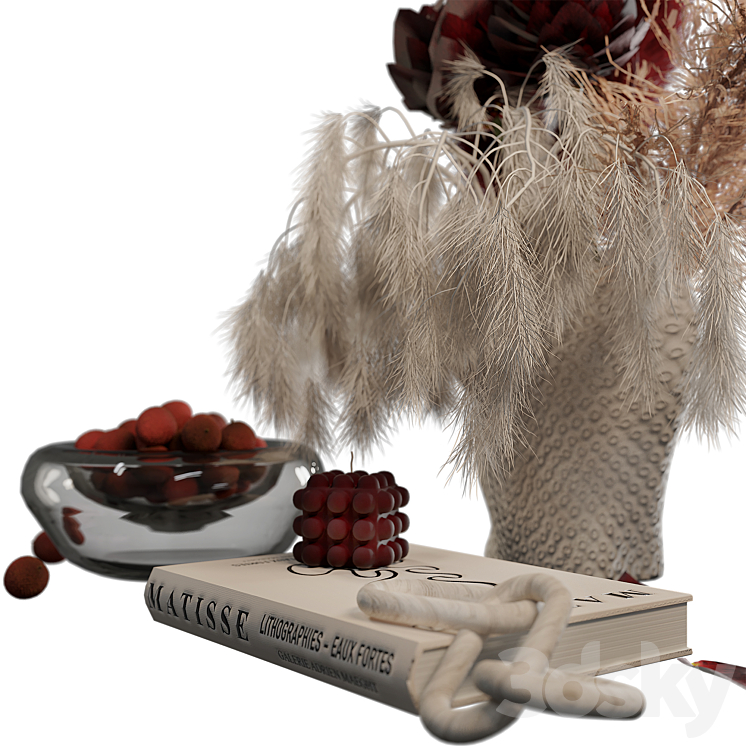 Lychee Decor Set 3DS Max Model - thumbnail 2