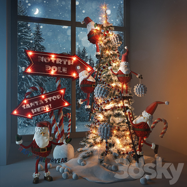 Merry Christmas 3DSMax File - thumbnail 2