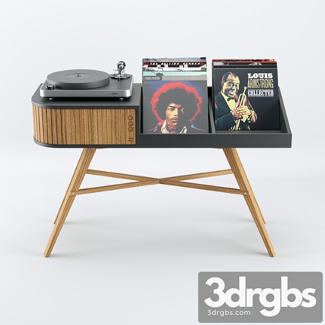 Miscellaneous The vinyl table hrdl 3dsmax Download - thumbnail 1