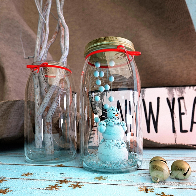 New Year decor set 3DSMax File - thumbnail 3