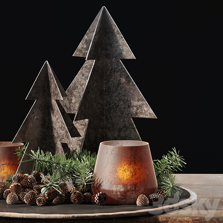 New Years decor 3DS Max Model - thumbnail 2