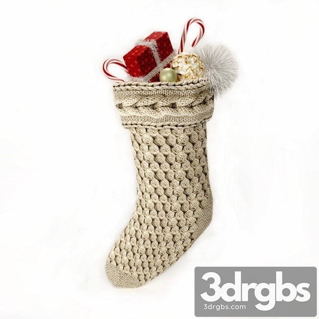 New Years Stocking 3dsmax Download - thumbnail 1