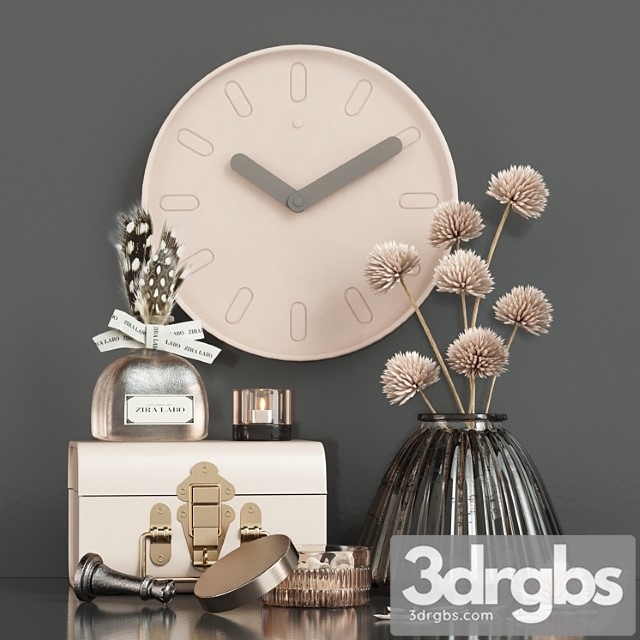 Nude Pink Decor Set 5 3dsmax Download - thumbnail 1