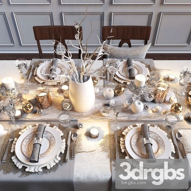 Party Decoration Dishes 3dsmax Download - thumbnail 1