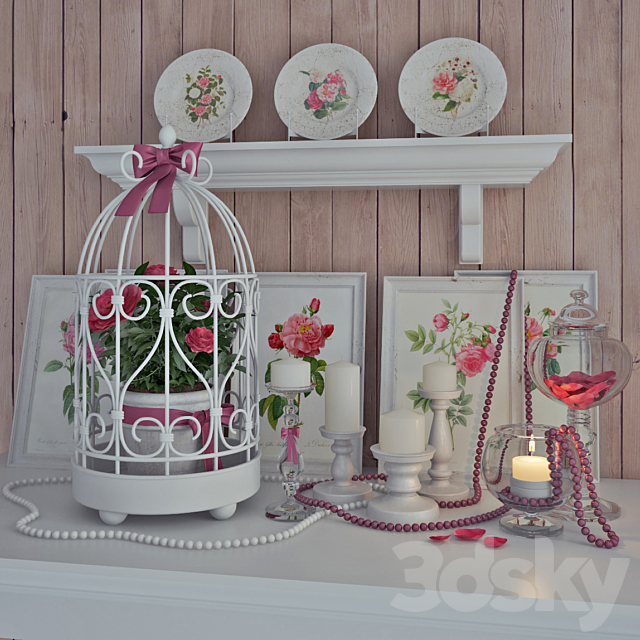 Provence Decor “Camellia” 3ds Max - thumbnail 1