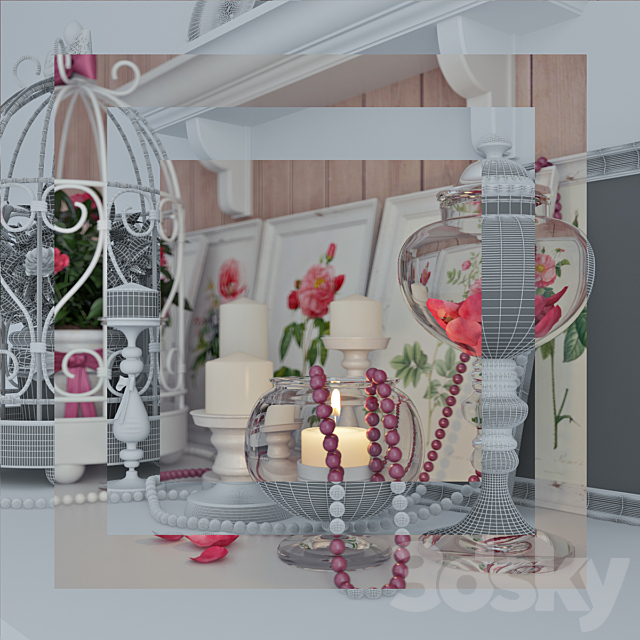 Provence Decor “Camellia” 3ds Max - thumbnail 3