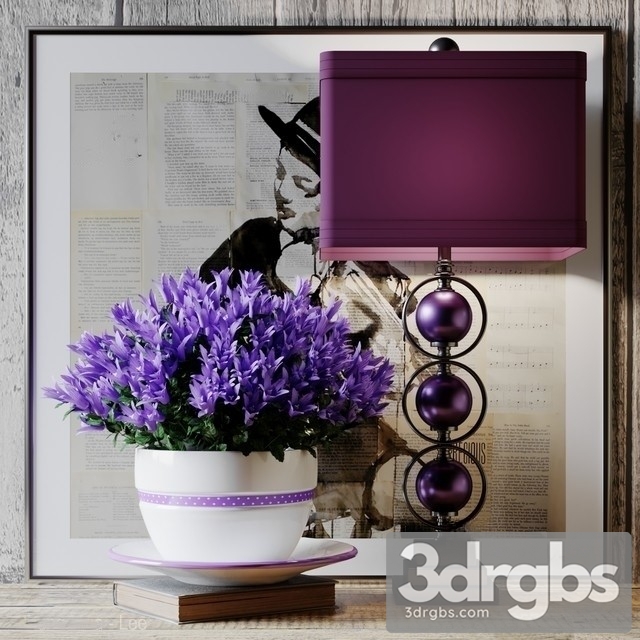 Purple Set 3dsmax Download - thumbnail 1