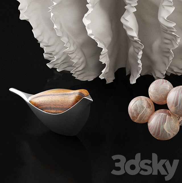 Set of decors and sculpures 3DS Max Model - thumbnail 2