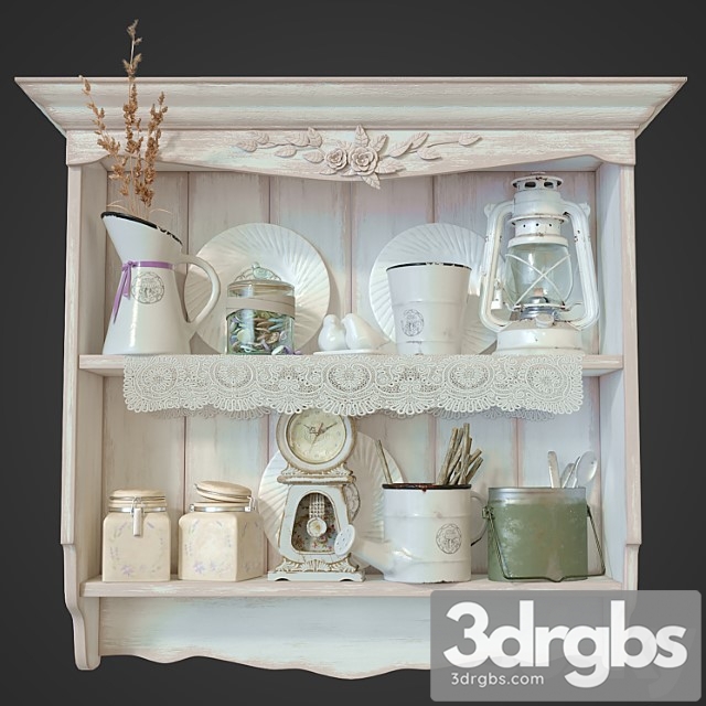 Shelf In The Style of Provence 3dsmax Download - thumbnail 1