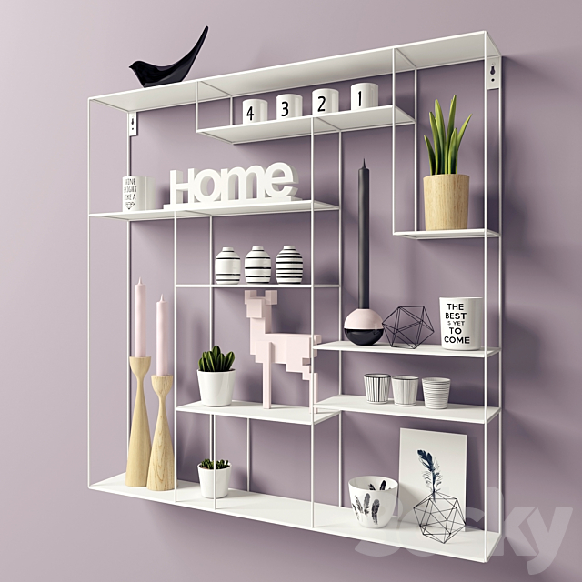 Shelves Hylla Labyrint 3DS Max Model - thumbnail 3