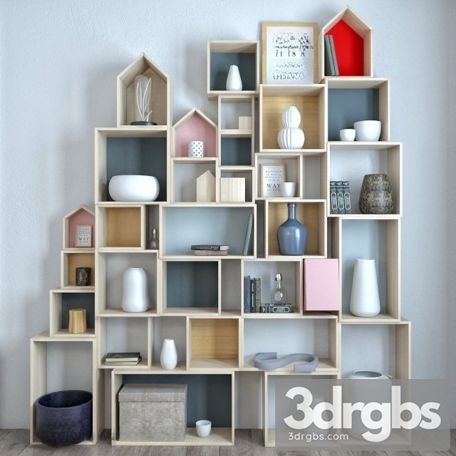 Shelves Set 03 3dsmax Download - thumbnail 1